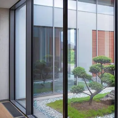 Французское глухое окно ALT F50, цвет DB702 Французское глухое окно ALT F50, цвет DB702